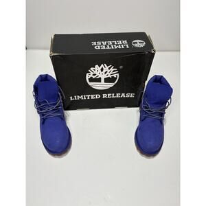 Timberland Premium 6” Waterproof Boots Royal Blue Nubuck Women’s Size 5